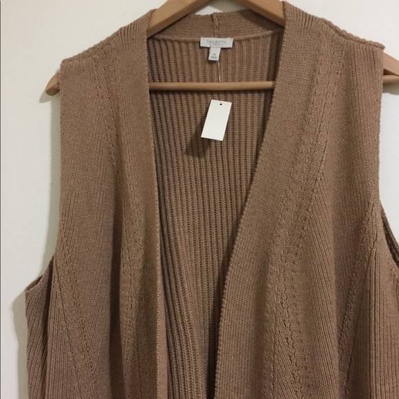 TALBOT FRONT OPEN CARDIGAN SLEEVELESS KNIT WEST - Picture 5 of 10